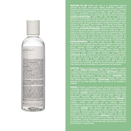 Shibari Premium Aloe Water-Based Personal Lubricant for Women and Men (Aloe, 4 Fl Oz) - Thumbnail 6