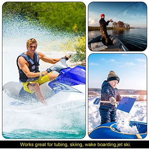 18 Feet Watersports Heavy Duty Boat Tow Harness Pontoon Tow Rope Boat Water Sport Lines For Boating, Tubing, Water Ski, Wake Boarding, Yellow And Black #TOP6