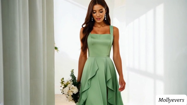 Amazon.com: Mollyevers Black Bridesmaid Dresses for Women Square Neck Long Ruffle Chiffon Formal Dress with Slit Size 0 : Clothing, Shoes & Jewelry Amazon.com: Mollyevers Black Bridesmaid Dresses for Women Square Neck Long Ruffle Chiffon Formal Dress with Slit Size 0 : Clothing, Shoes & Jewelry