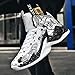 Bawcud Men's Basketball Shoes No-Slip Breathable Outdoor Shoes Women's Fashion Graffiti Training Shoes
