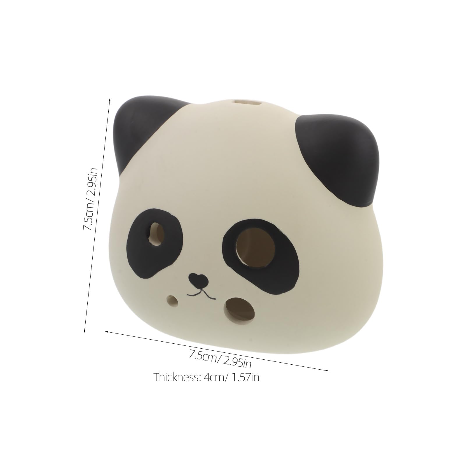 Ocarina Céramique Panda Adorable 6 Trous Tonalité Do Majeur Ac Facile à Apprendre pour Musique la Maison et Présent pour Musiciens