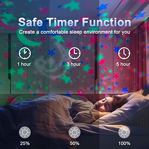 Star Night Light Projector For Kids Bedroom With Timer & Remote Control, Nightlights Lamp With 8 Colors Options 3 Levels Of Brightness, Sleep Helper Gift Toys For 2-10 Year Old Girls Boys (Pink) #TOP2