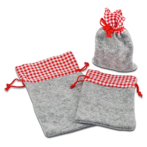 Landhaus-Beutel, grau/rot Meyercordt GmbH 12 x 20 cm Cover