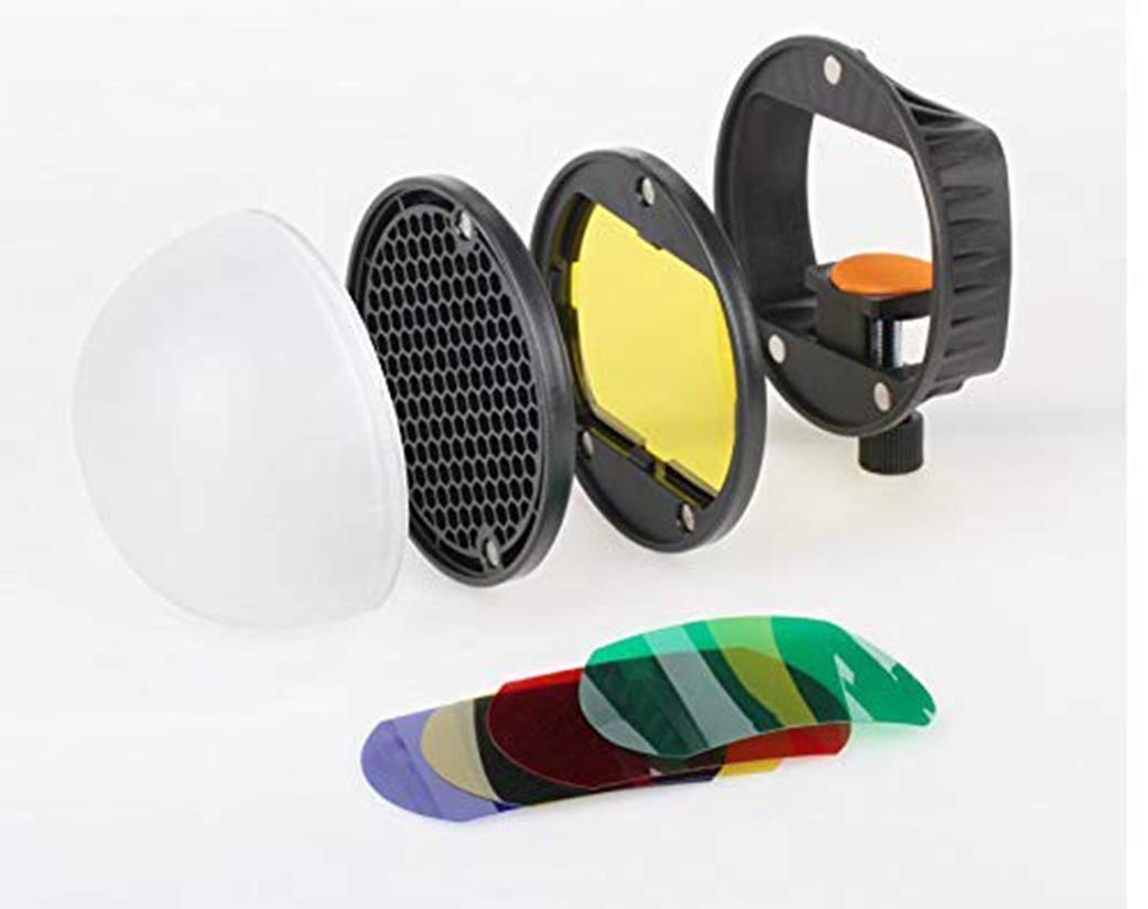 Flash Diffuser Light Softbox Speedlite Flash Accessories Kit Color Filter Honeycomb Grid Reflector Diffuser Ball with Universal Magnetic Mount for Canon Sony Godox Speedlite-image-15