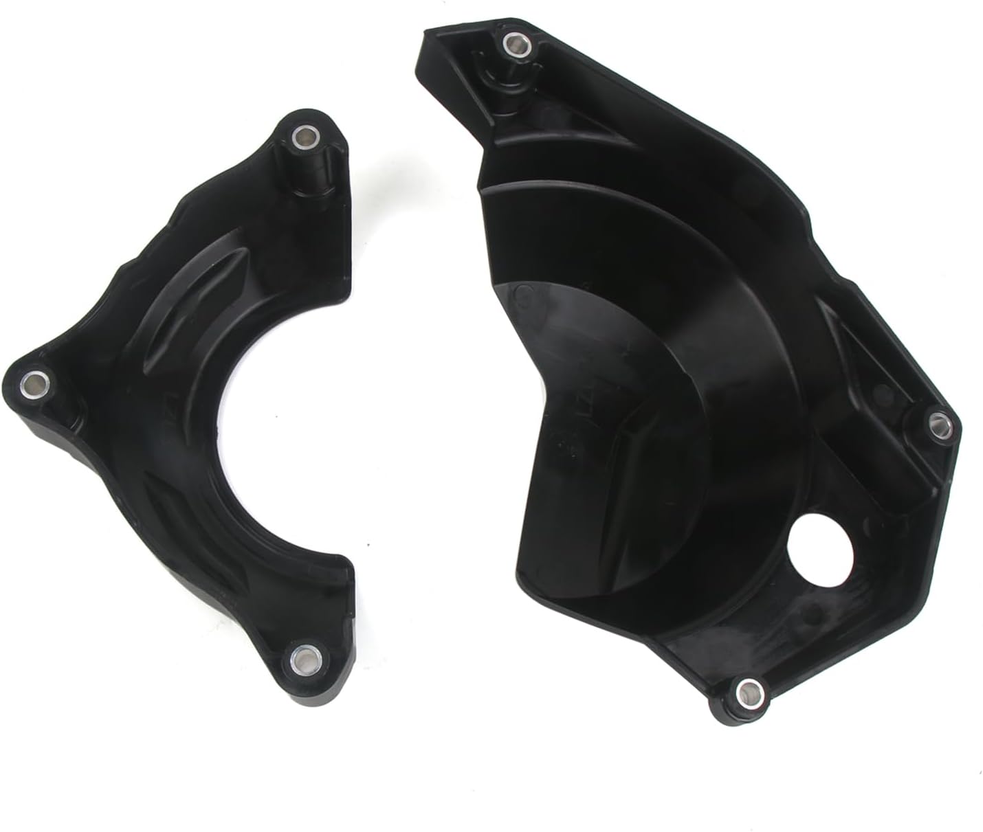 Clutch Cover Guard and Ignition Cover Guard Protection Set Compatible with CFMOTO Ibex 450,Durable Nylon,High Temperature Resistant,Black,CFMOTO Ibex 450 Accessories,CFMOTO 450MT Accessories