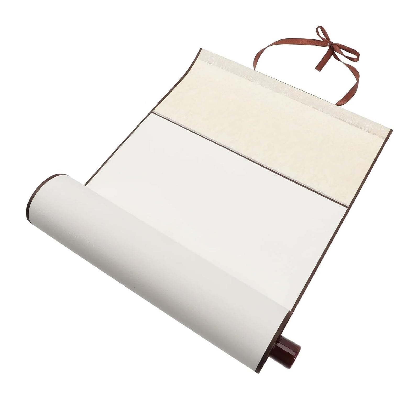 Chinese Blank Calligraphy Scroll, Blank Xuan Paper Scroll for Calligraphy Painting Rice Ding Home Office Decoration