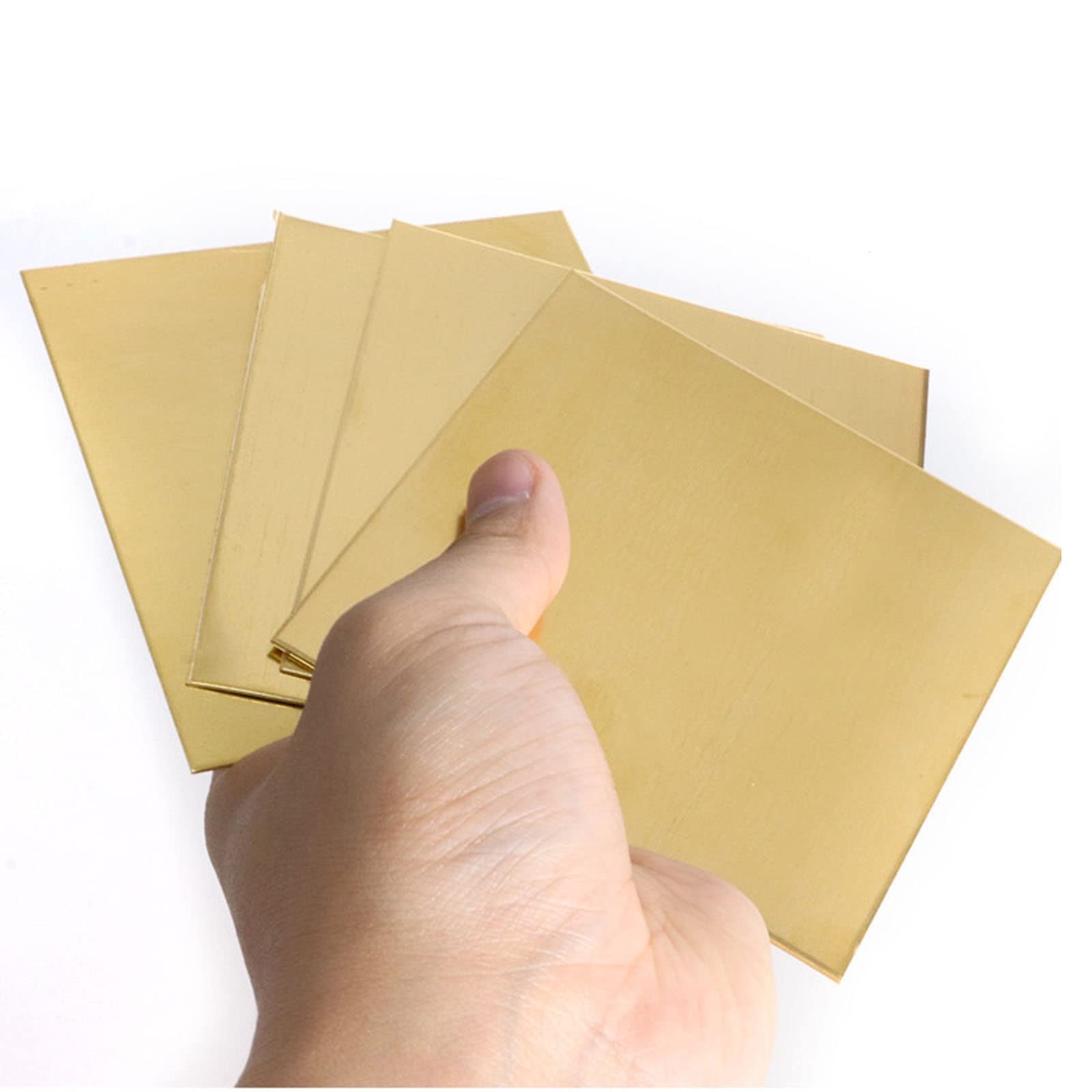 Konsilsa Brass Sheet, Metal Sheets Plates DIY Copper Sheet (Color : Brass, Size : 4 * 50 * 100MM)