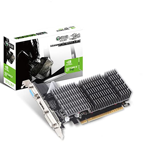 MAXSUN Carte Graphique Externe GeForce GT710 1 Go (64 bit VGA, DVI-D, HDMI, Profil Bas prêt PCI Express Graphics Card)