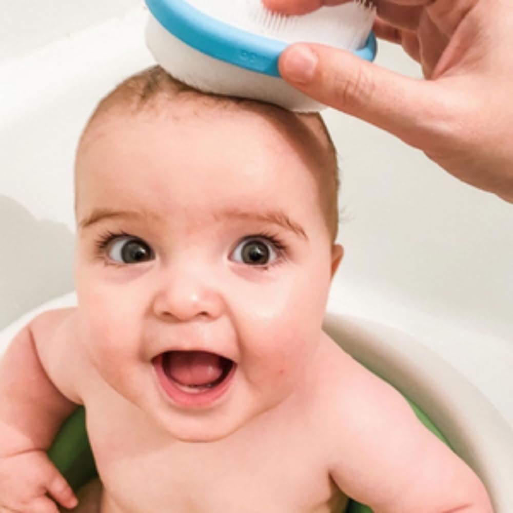 Frida Baby FlakeFixer – Kit trattamento per crosta lattea, 3 fasi, cura delicata per cuoio capelluto, con pettine e spugna inclusi