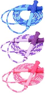 Toddmomy 3pcs Bamboo Skipping Rope Jump Rope for Fitness Beaded Jump Rope for Exercise Jump Rope Skipping Rope Beaded Fitness Rope Beaded Jump Ropes Jumping Rope Exercise Equipment