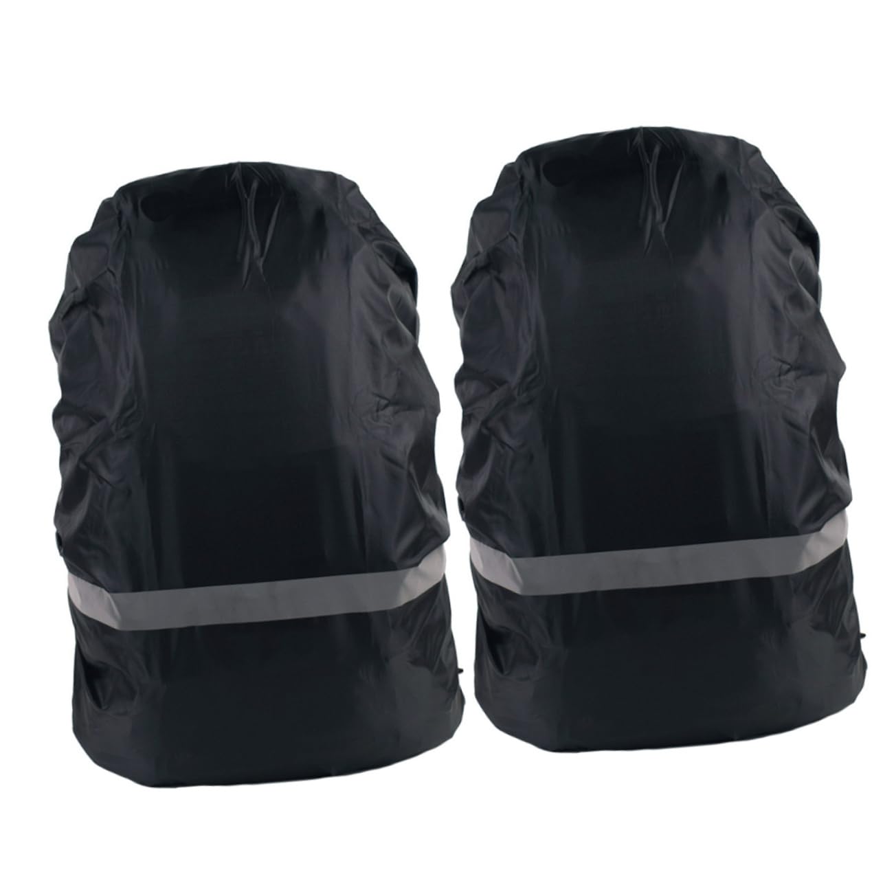 GOOHOCHY Waterproof Backpack Cover Set 2 Pieces Reflective Strip for Hiking Camping Cycling Night Safety Rainproof