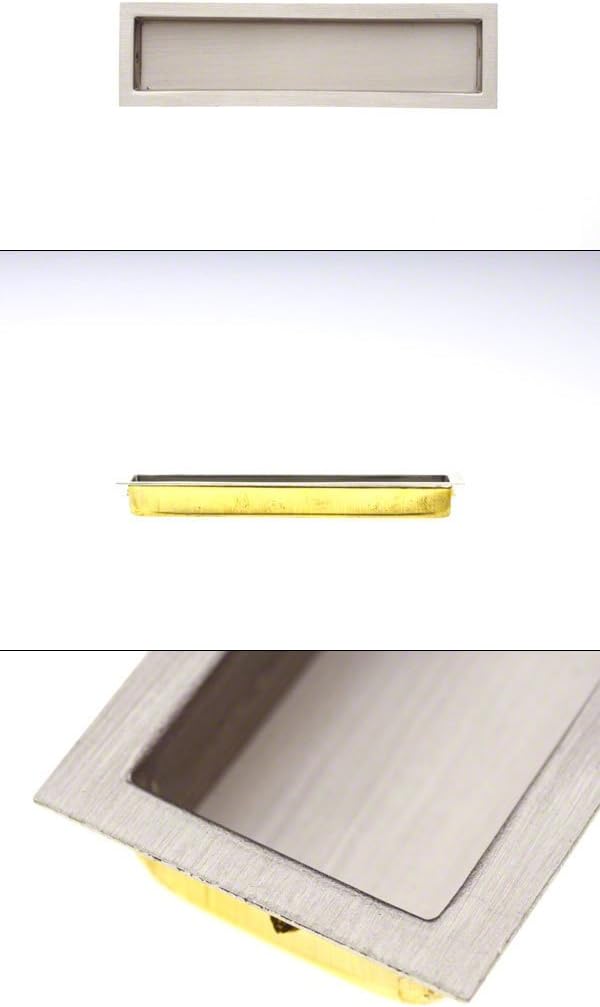 PB-552 平面長角戸引手 ホワイト 105mm 30個入り