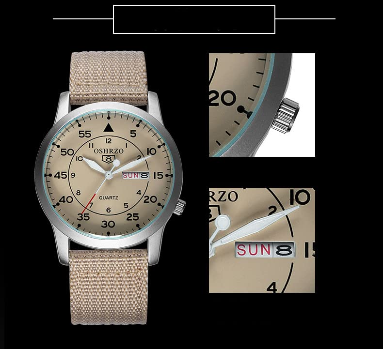 Image of Gosasa Unisex Military Watches Sport Textile Nylon Strap Stylish Men Watch Luminous Fashion Watches Analog Display Quartz Waterproof Casual Wristwatch