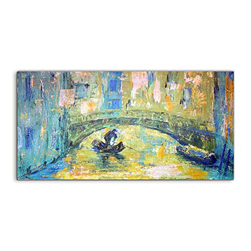 Tableau acrylique 100x50cm photo acryl art murale salon chambre Venecja