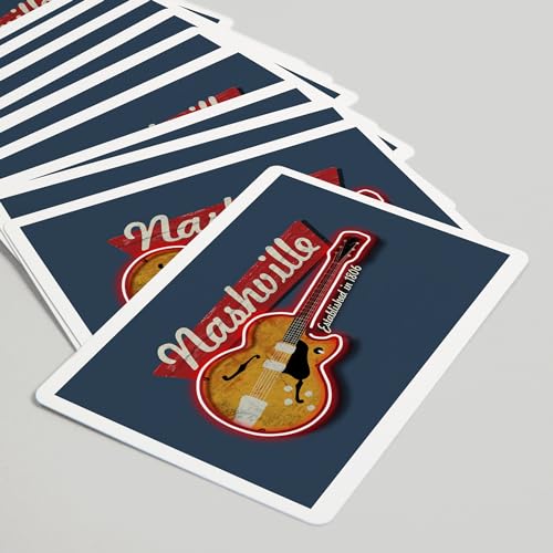 Baraja de Póker Vintage Guitarra Tennessee 52 Cartas miniatura 5