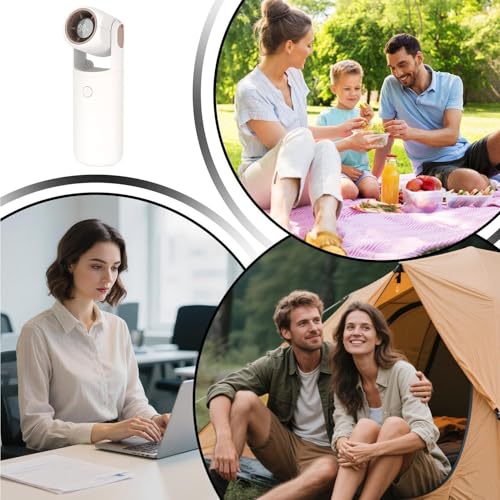 Ventilateur personnel de poche 5 vitesses réglables avec batterie haute autonomie