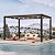 LVUYOYO Outdoor Louvered Pergola 10' x 13' with LED String Lights, Aluminum Pergola with Adjustable Roof, Waterproof Metal Gazebo for Patio, Backyard, Garden, Deck (Black)