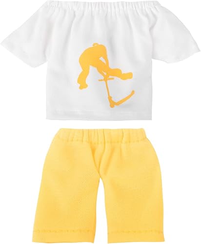 Miniatura 5 de Mini conjunto de ropa para dedos con pantalones de dedo, camiseta, patineta, herramientas de accesorios de atuendo para niños, juego de juguete,