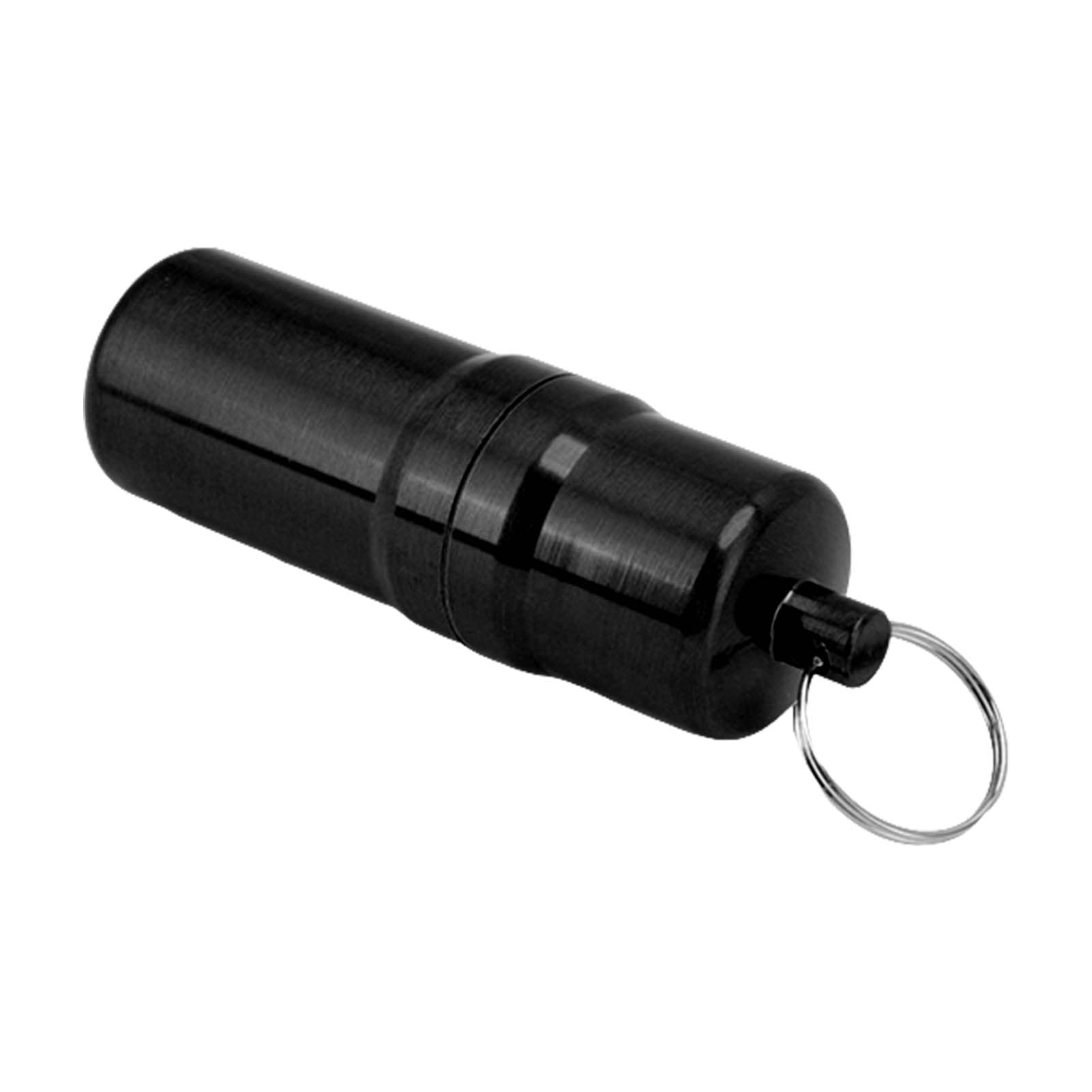 Cigarette Case, Anti Rust Cigar Case Stainless Steel Slim Body Fireproof 10 Sticks Waterproof with Keychain for Travel (Black)-image-13