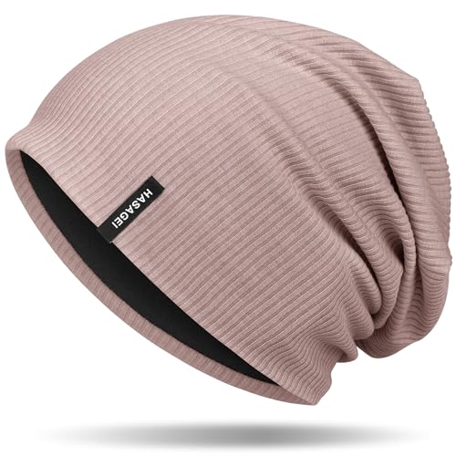 HASAGEI Mütze Herren Damen, Slouch Beanie Mütze Damen, Übergangszeit...