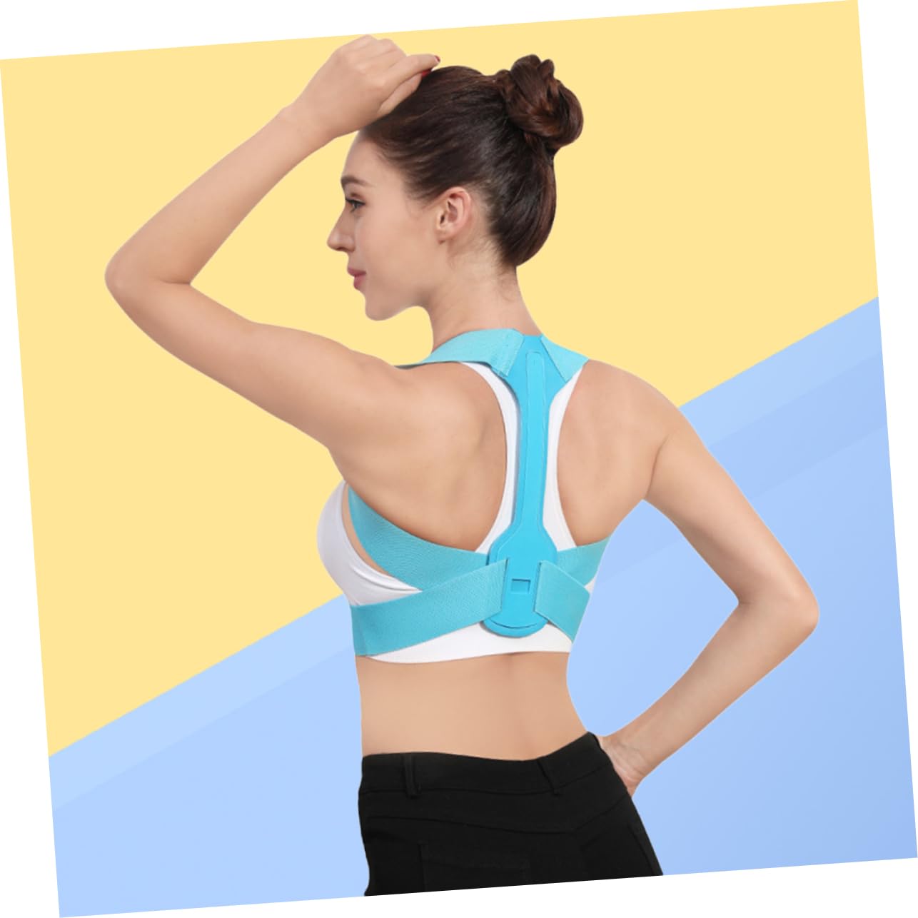 HOODANCOS 1Pc Adjustable Posture Belt for Adults and Hunchback Support Comfortable Sitting Posture Alignment for Improved Shoulder Positioning