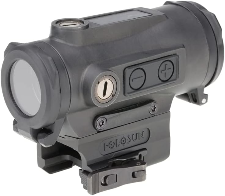 HOLOSUN HE530С 2 MOA Dot & 65 MOA Circle Micro Sight for Rifle - Waterproof Shake-Awake Parallax-Free Solar Titanium Sight with Multiple Reticle System & 12 Brightness Settings - Red & Green Options