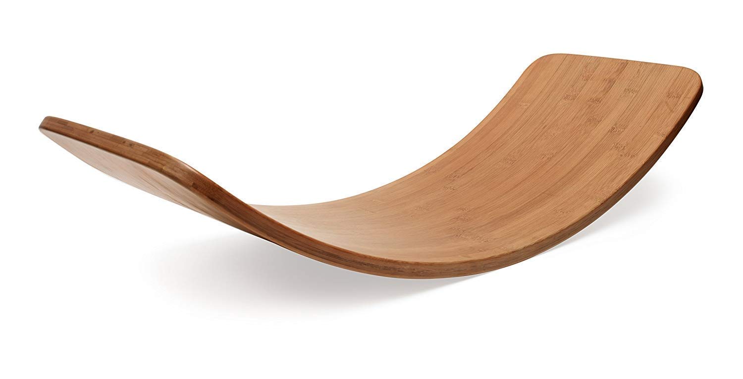 PHYSIOTREX Curved Balance Wooden Board - Strengthen Leg Muscles, Improve Balancing | Rocking Exercise for 3+ Years (150Kg) (B09BZR297G) Amazon Price History, Amazon Price Tracker