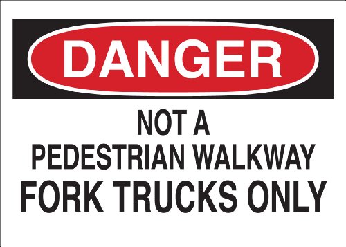 Brady 22118 vX`bNAh~^XTC 10C` x 14C` }uNot A Pedestrian Walkway tH[N gbN̂݁v