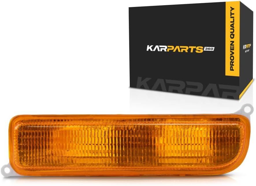 KarParts360 For Jeep Cherokee 1997 98 99 00 2001 Turn Signal Light Driver Side | Front | With Lens And Housing | Excluded Bulbs | Replacement ForCH2520127 | 55055143