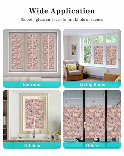 Película decorativa para ventana de vinilo rosa claro miniatura 6