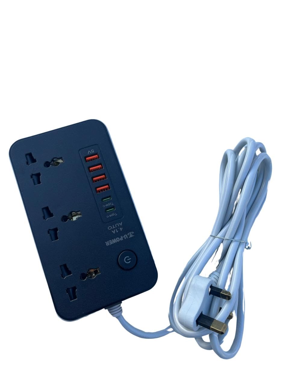 3M MULTI POWER LONG EXTENSION CORD FIRE RETARDANT WITH 3 POWER UNIVERSAL SOCKETS,4 USB OUTPUTS & 2 TYPE-C OUTPUTS WITH COPPER WIRE.