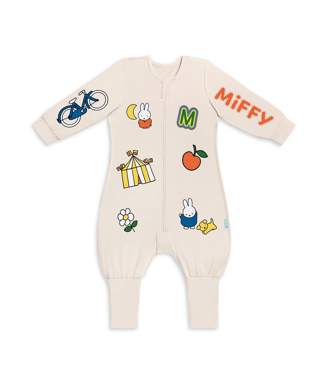 Love To Dream Long Sleeve Sleep Suit, 1.0 TOG Cotton Wearable Blanket with Legs, 2-in-1 Feet for Babies & Toddlers