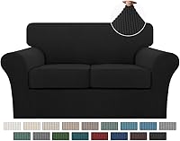 Vista 15 de Turquoize 2 fundas para silla, fundas para silla de sala de estar, sofá, funda de sofá con fundas de cojín individuales, fundas de muebles