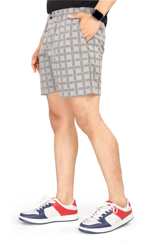 Image of UNOseven Shorts for Boys - 100% Cotton Printed with Side Pockets - Available from Size 7 Years to XL