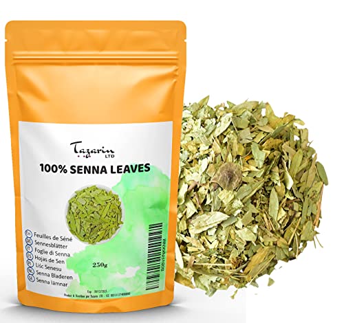 200g Feuilles de Séné Entières - Puissant Purgatif, Laxatif Naturel - Favorise le Transit Intestinal et le Nettoyage du Colon - Tisane Detox