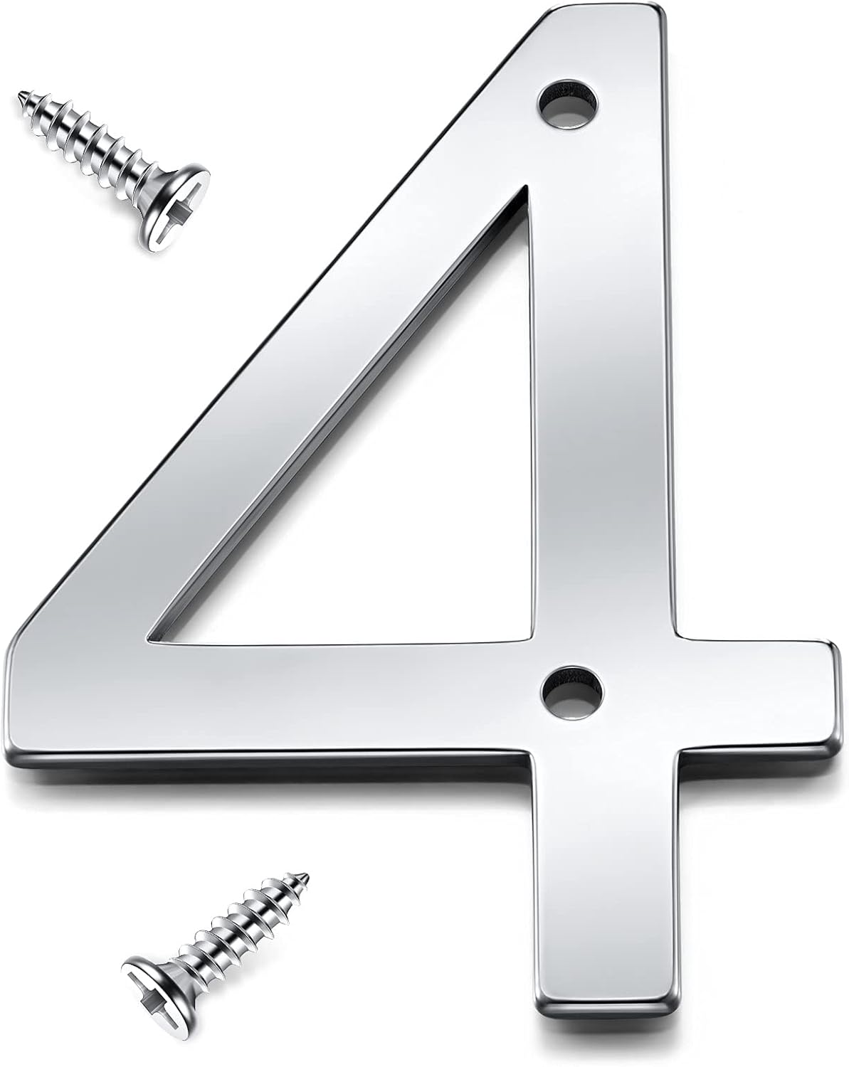 3 Inch Brushed FlushMount House Number Shadow House Address Number