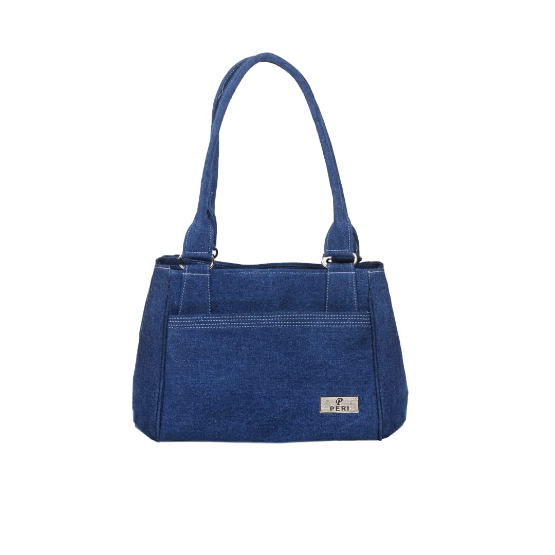 SHOPATHON INDIA 3 Compartment Denim Handbag (Blue) (B08Z7FP5K1) Amazon Price History, Amazon Price Tracker