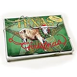 Texas Longhorn - Tarjeta de Navidad con receta