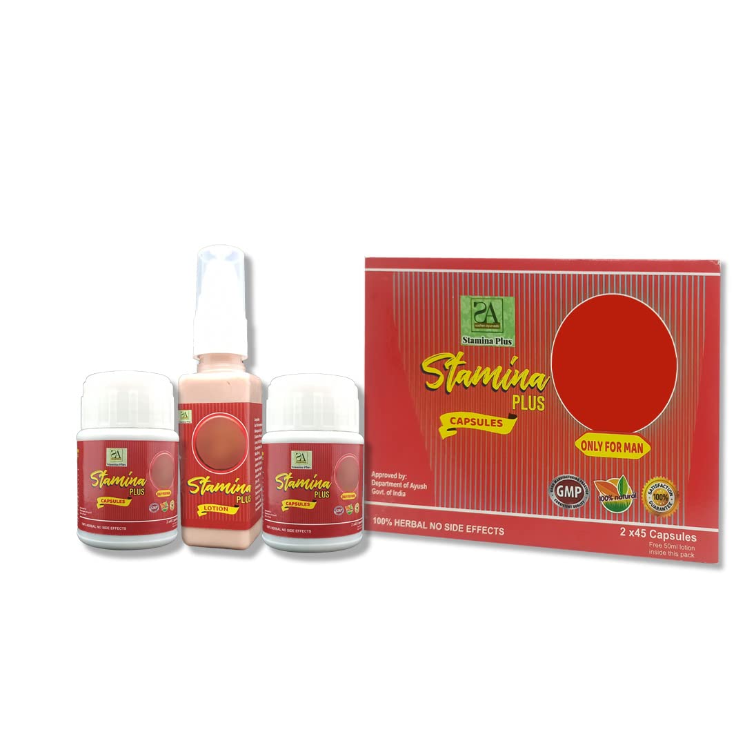 TTS || Stamina Plus || 3 Bottle In One Pack || 90 Capsules || Ayurvedic Medicine