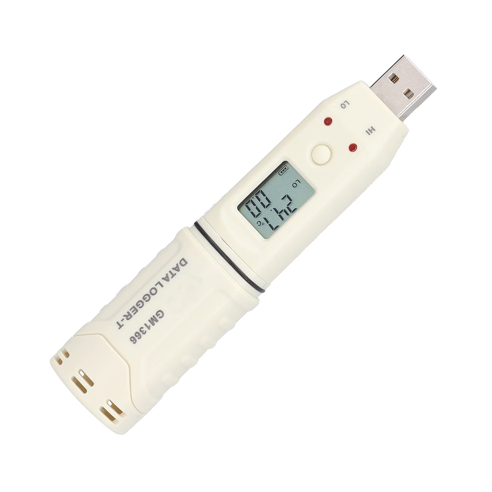 Registratore Digitale di Temperatura USB LED Registratore di Temperatura Interna con Software PC per Analisi Dati, Portatile per Laboratori Magazzini Serre