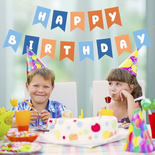 Image of ZHENGYE Happy Birthday Banner Sign Party Decoration for Kids Girls Birthday Party Decorations Supplies