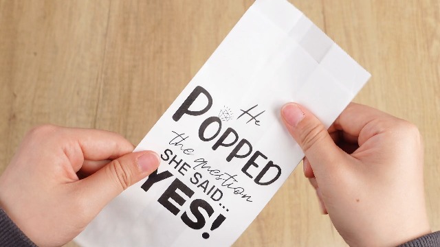 Image of Sunnychicc 200 pcs He Popped the Question Popcorn Bags Engagement Party Favors Wedding Bridal Shower Engaged Goody Snack Treat Bag Grease Resistant