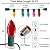 C7 Christmas Lights Multicolor 25Ft Outdoor Patio String Lights with 27 LED Clear Multicolor Bulbs, Vintage Christmas Lights for Outdoor Roofline Xmas Garden Wedding Party Decorations- Green Wire