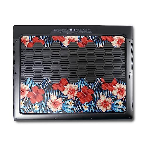 Image of MightySkins Carbon Fiber Skin Compatible with Alienware M18 R1 (2023) Full Wrap Kit - Modern Tropical | Protective, Durable Textured Carbon Fiber Finish | Easy to Apply | Made in The USA