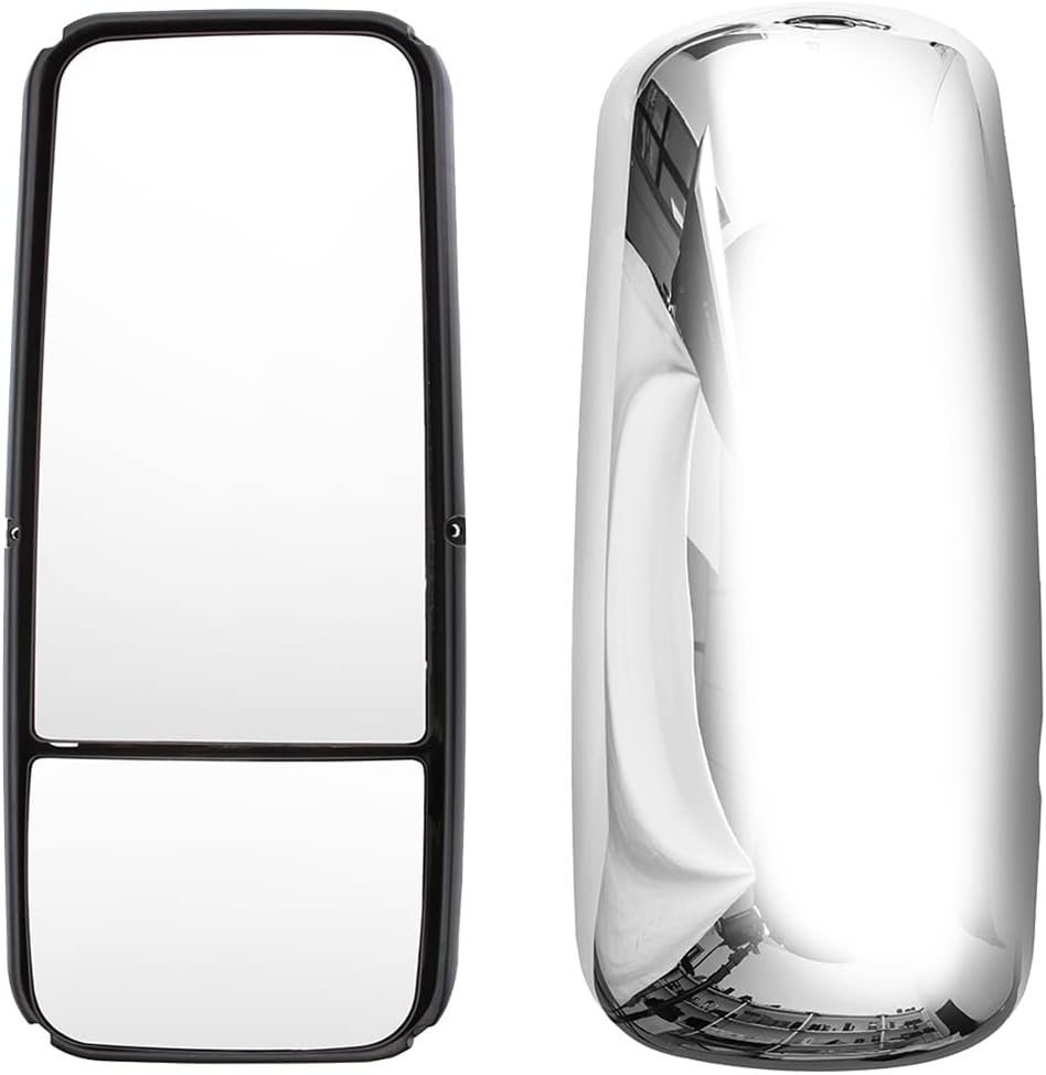 Door Mirror for KENWORTH T660, Driver Side Motorized Power Heated Chrome Door Mirror SEPEY for KENWORTH T170/T270/T370/T440/T470/T660/T800, Left