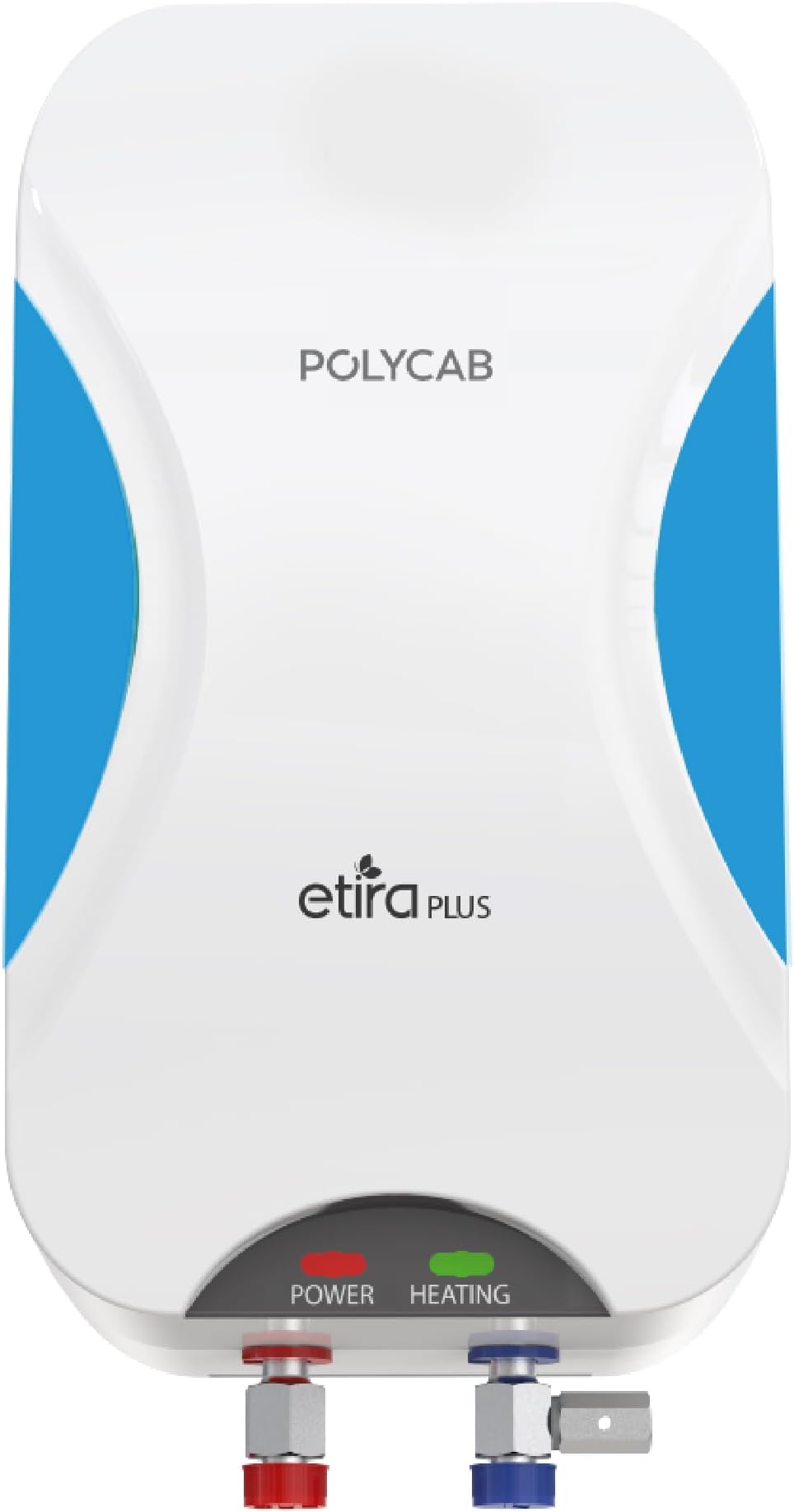 PolycabEtira Plus 3Ltr 3 Kw Electric Instant Water Heater (Geyser) with Anti rust tank, powerful heating element, multiple layer safety, ISI certified with 5 years inner tank Warranty (White)