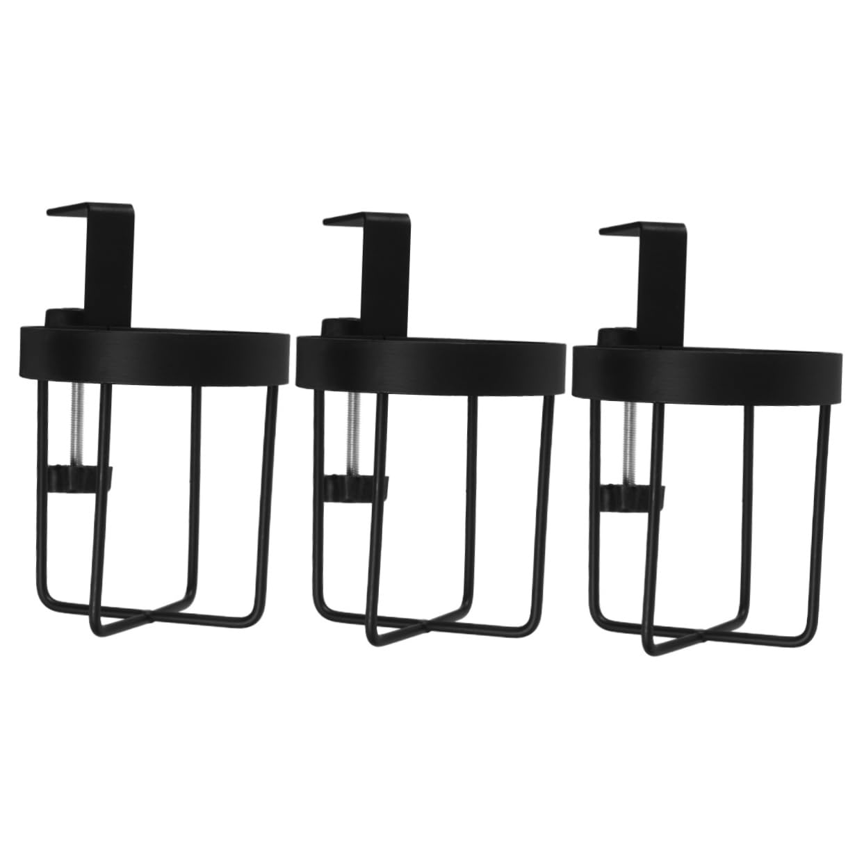 PRETYZOOM 3piezas Soporte para Taza Clip Escritorio Portavasos De Antiderrame Organizador De Bebidas para Mesa Diseño y De Instalar