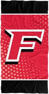 LOGOVISION Fairfield University Beach Towel/Bath Towel, 30"x60" Radial Dots