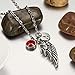 Amody Acero Inoxidable ala de Angel con 26 Letras & 12 Piedra...