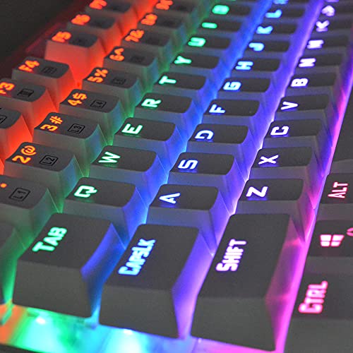 Teclado mecánico de 87 teclas compacto con interruptores marrones para evitar ruido 7